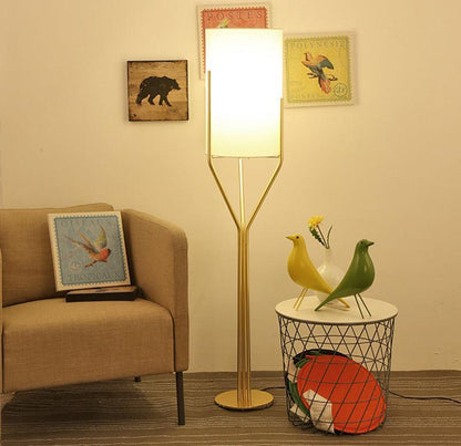 Arborescence Floor Lamp with LED, Adjustable Height, Brass Finishes