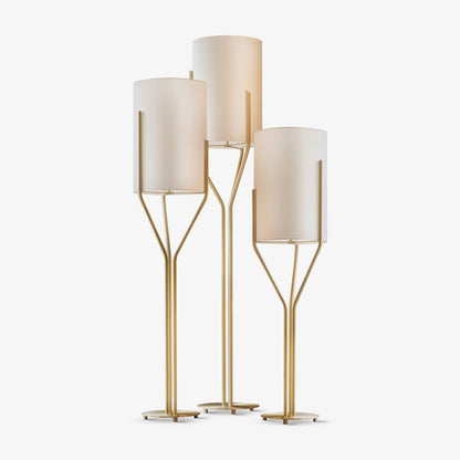 Arborescence Floor Lamp with LED, Adjustable Height, Brass Finishes