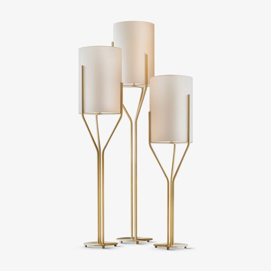 Arborescence Floor Lamp with LED, Adjustable Height, Brass Finishes