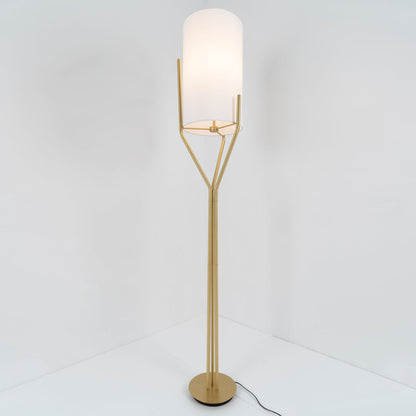 Arborescence Floor Lamp with LED, Adjustable Height, Brass Finishes