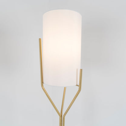 Arborescence Floor Lamp with LED, Adjustable Height, Brass Finishes