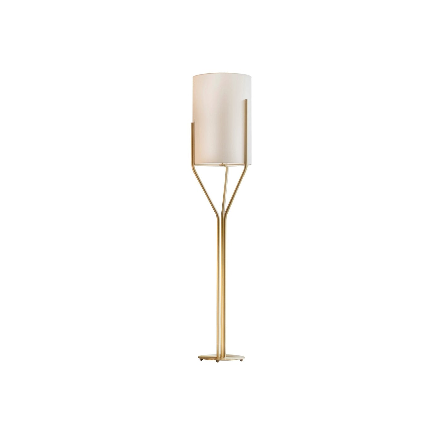 Arborescence Floor Lamp with LED, Adjustable Height, Brass Finishes