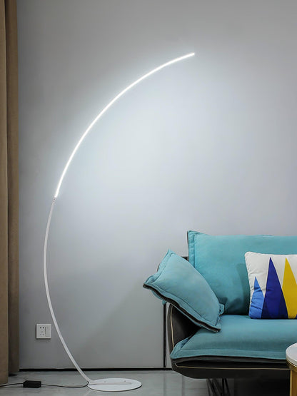 Arc Floor Lamp with Integrated LED - Modern Minimalist Design