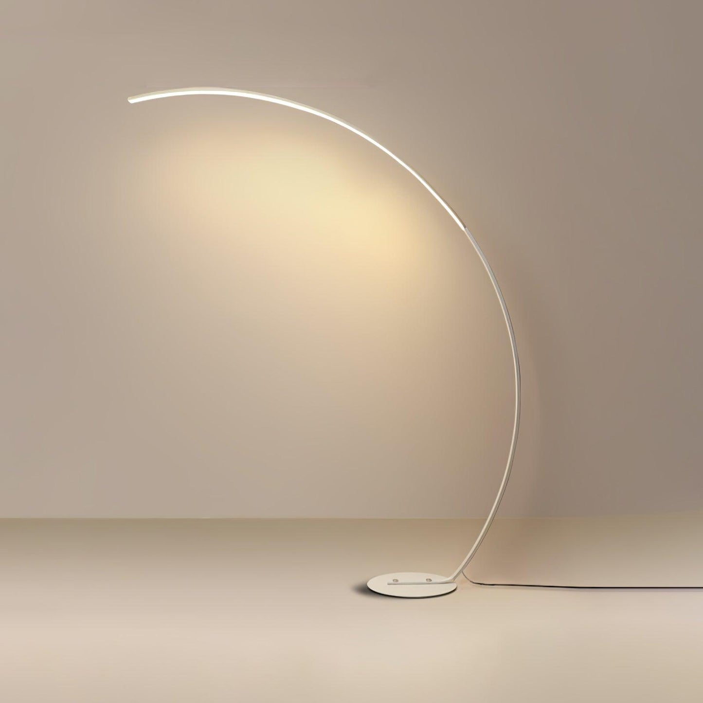 Arc Floor Lamp with Integrated LED - Modern Minimalist Design