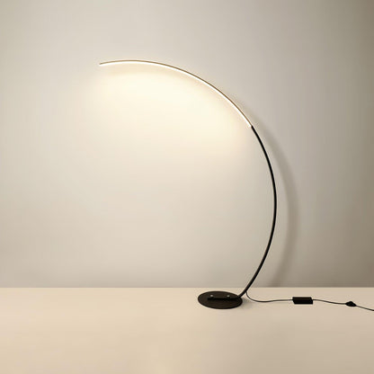 Arc Floor Lamp with Integrated LED - Modern Minimalist Design