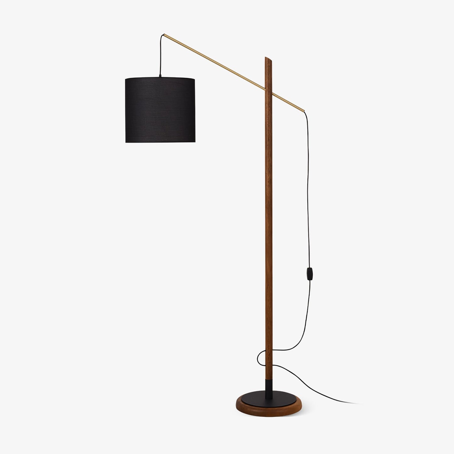 Archer Floor Lamp - Modern Black Metal LED Light, Indoor Use
