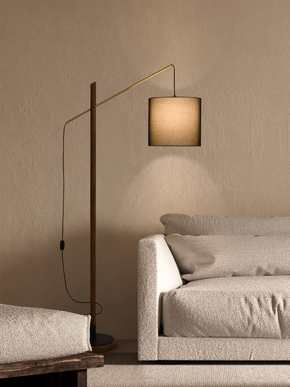 Archer Floor Lamp - Modern Black Metal LED Light, Indoor Use