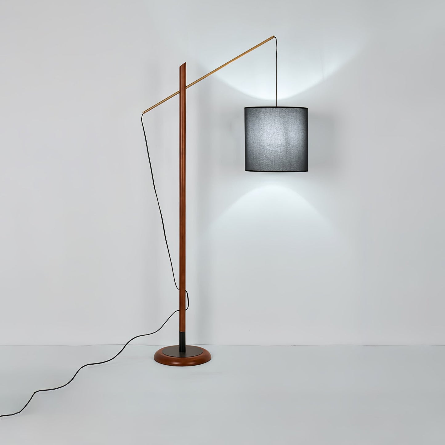Archer Floor Lamp - Modern Black Metal LED Light, Indoor Use