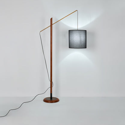 Archer Floor Lamp - Modern Black Metal LED Light, Indoor Use