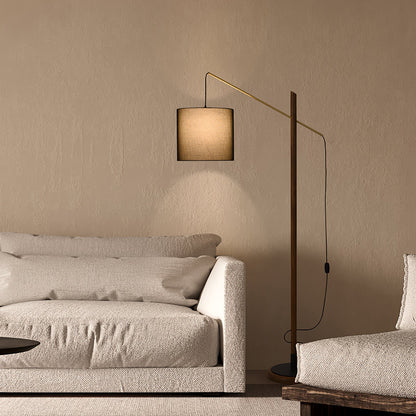 Archer Floor Lamp - Modern Black Metal LED Light, Indoor Use