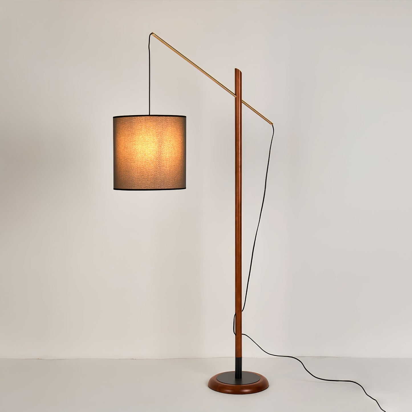 Archer Floor Lamp - Modern Black Metal LED Light, Indoor Use