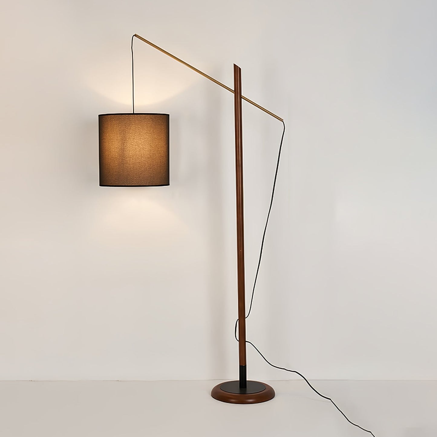 Archer Floor Lamp - Modern Black Metal LED Light, Indoor Use