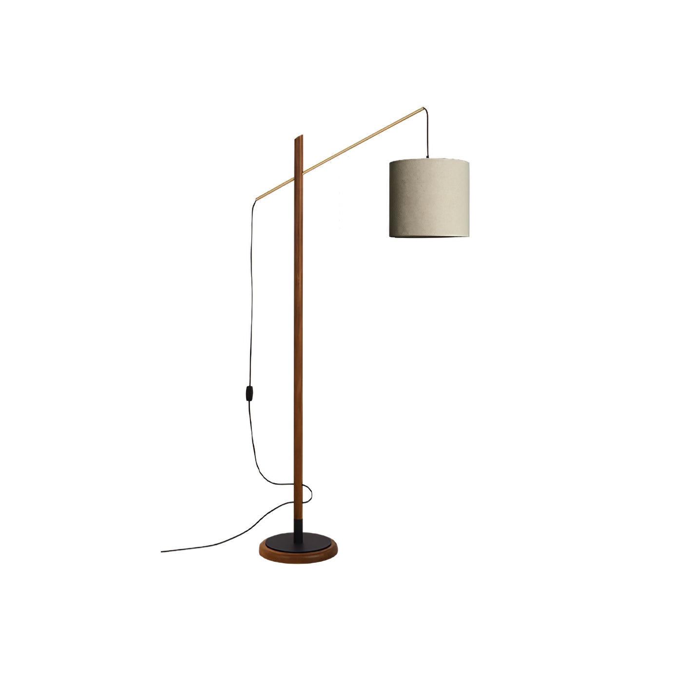 Archer Floor Lamp - Modern Black Metal LED Light, Indoor Use