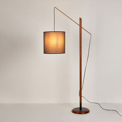 Archer Floor Lamp - Modern Black Metal LED Light, Indoor Use