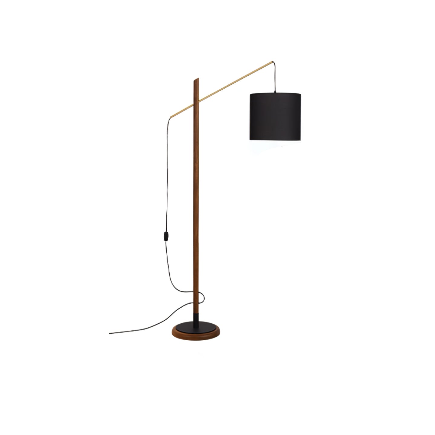 Archer Floor Lamp - Modern Black Metal LED Light, Indoor Use