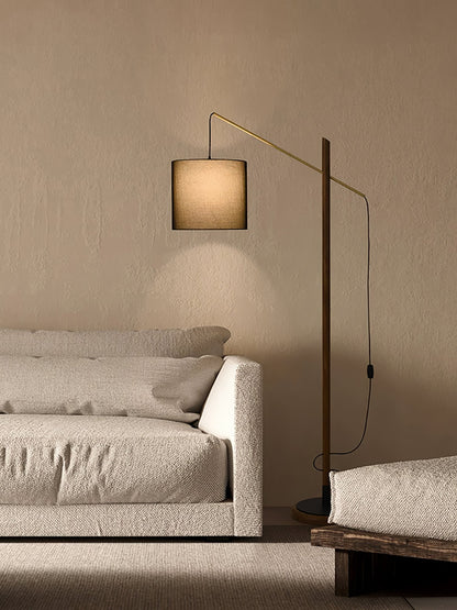 Archer Floor Lamp - Modern Black Metal LED Light, Indoor Use
