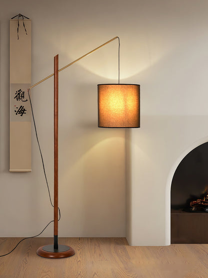 Archer Floor Lamp - Modern Black Metal LED Light, Indoor Use