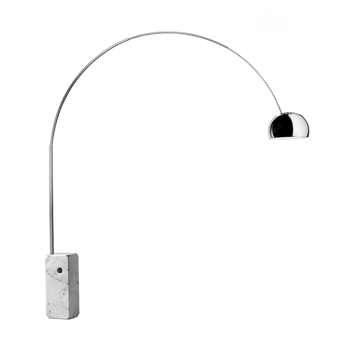 Arcadia Luxe Floor Lamp with Marble Base and LED Light
