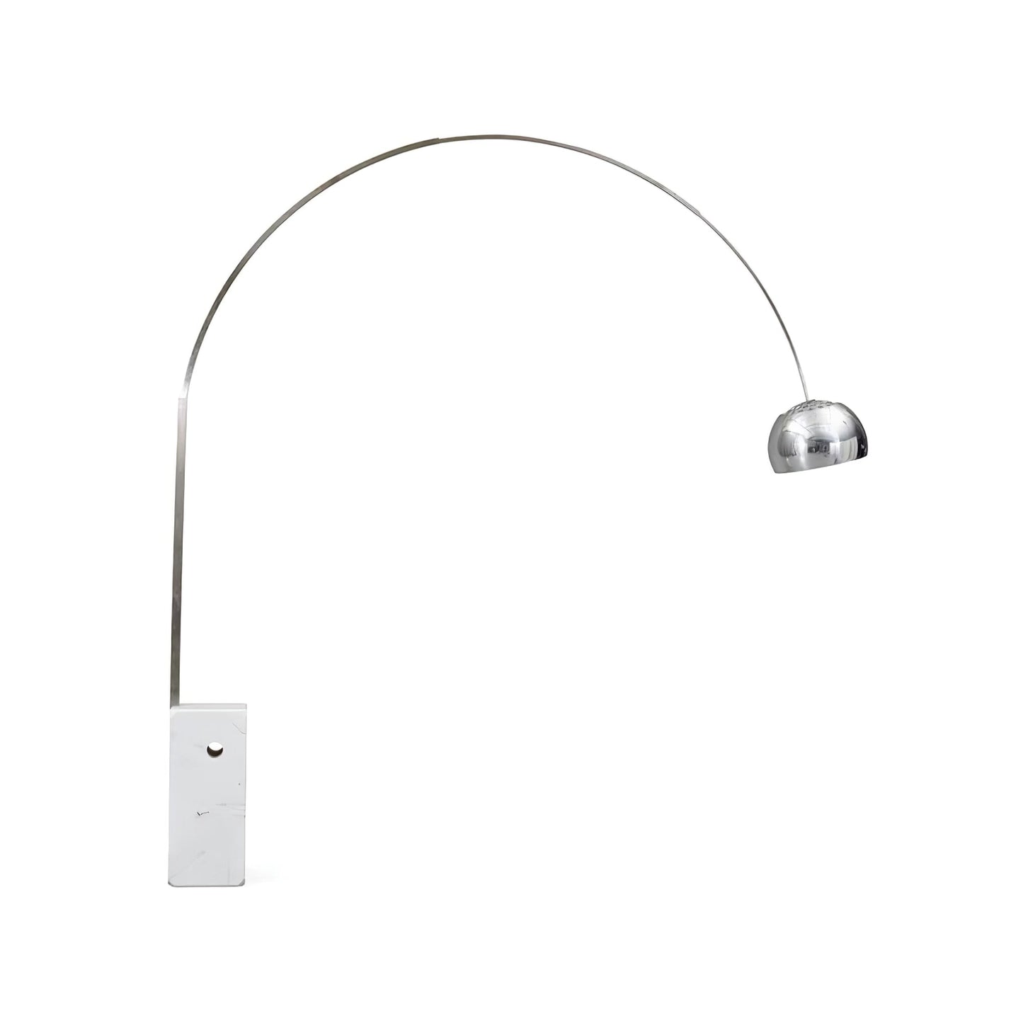 Arcadia Luxe Floor Lamp with Marble Base and LED Light