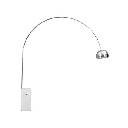 Arcadia Luxe Floor Lamp with Marble Base and LED Light