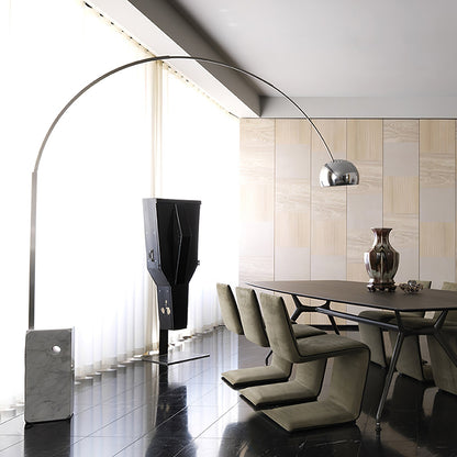 Arcadia Luxe Floor Lamp with Marble Base and LED Light