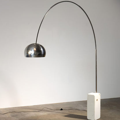 Arcadia Luxe Floor Lamp with Marble Base and LED Light
