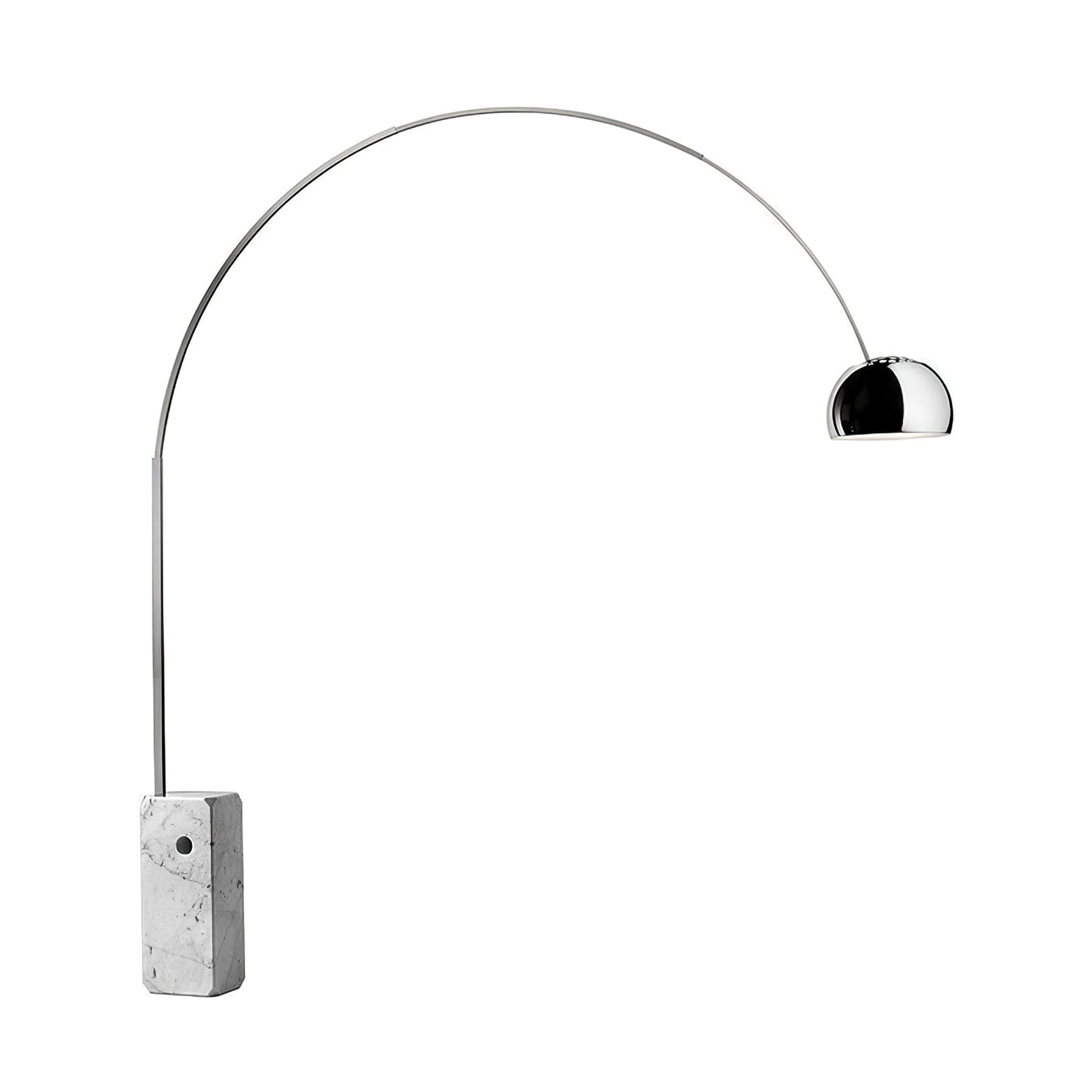 Arcadia Luxe Floor Lamp with Marble Base and LED Light