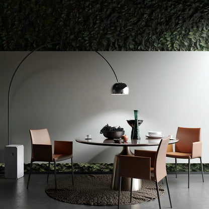 Arcadia Luxe Floor Lamp with Marble Base and LED Light