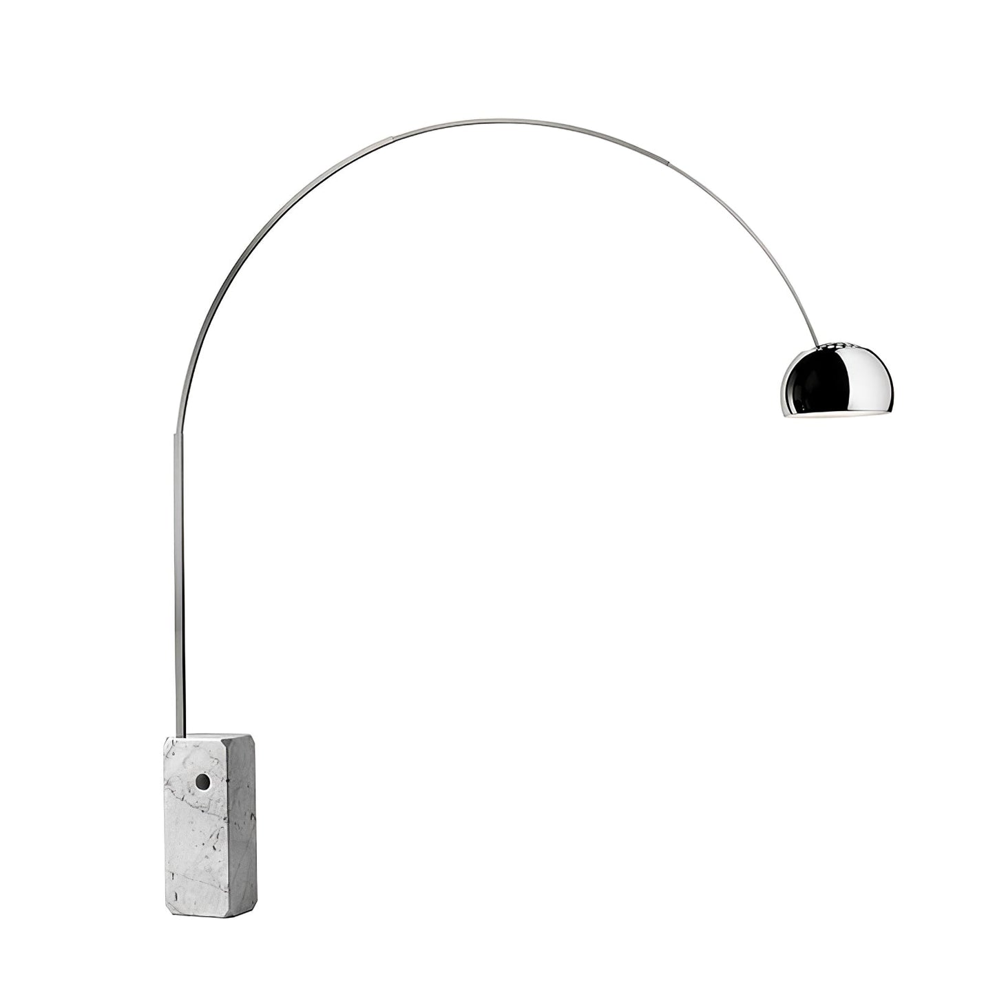 Arcadia Luxe Floor Lamp with Marble Base and LED Light