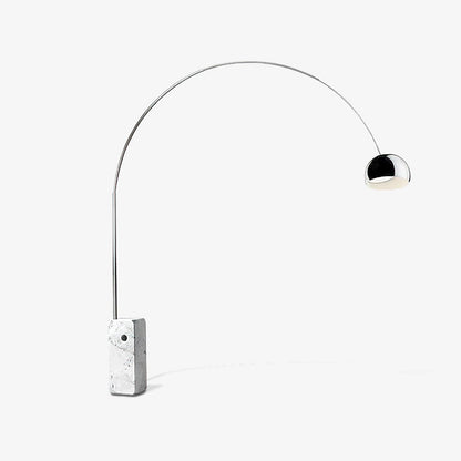Arcadia Luxe Floor Lamp with Marble Base and LED Light