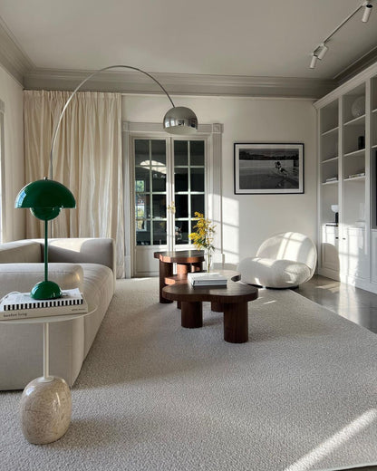 Arcadia Luxe Floor Lamp with Marble Base and LED Light