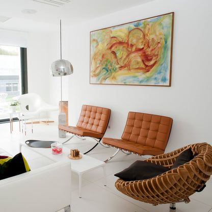 Arcadia Luxe Floor Lamp with Marble Base and LED Light