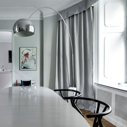 Arcadia Luxe Floor Lamp with Marble Base and LED Light