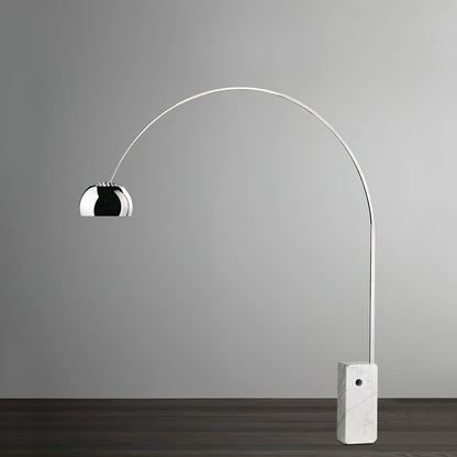Arcadia Luxe Floor Lamp with Marble Base and LED Light