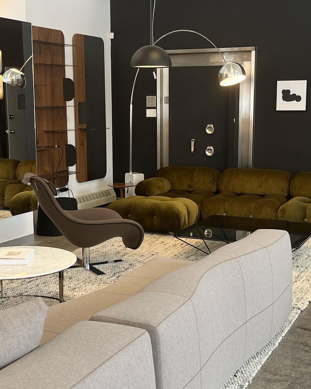 Arcadia Luxe Floor Lamp with Marble Base and LED Light