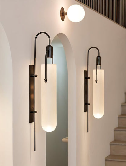 Arc Wall Lamp Set of 2, LED Glass Indoor Lighting