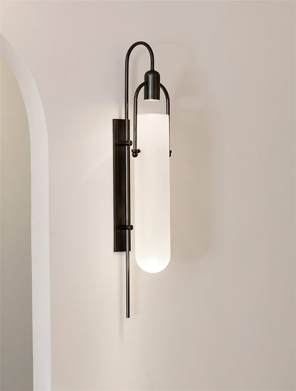 Arc Wall Lamp Set of 2, LED Glass Indoor Lighting