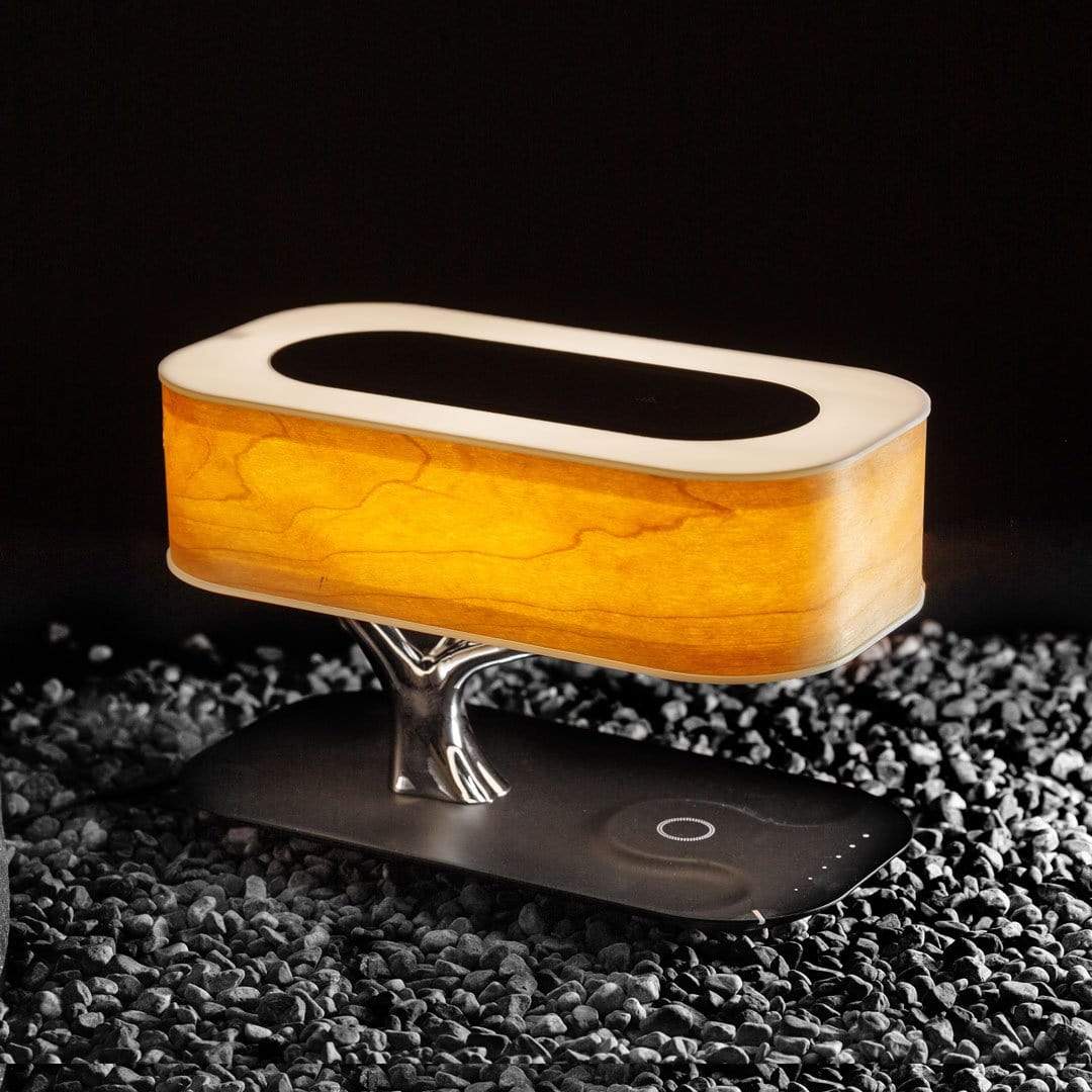 Verona Smart LED Table Lamp - Wireless Charging, Bluetooth Speaker & Dimmable Light