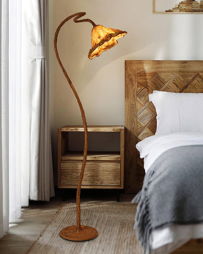 Artistic Lotus Leaf Floor Lamp LED Indoor Lighting Decor