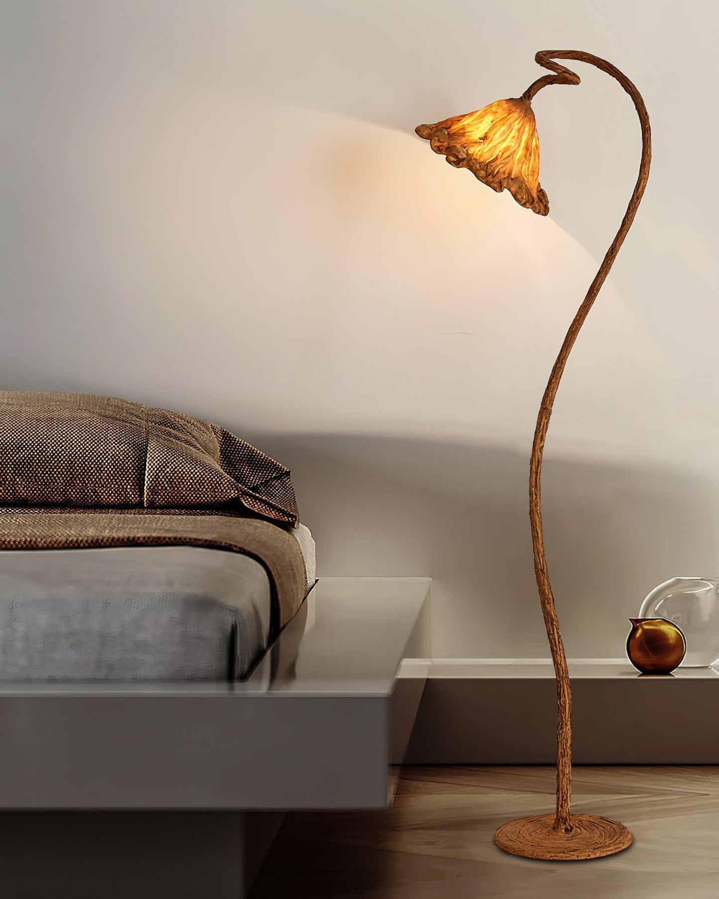 Artistic Lotus Leaf Floor Lamp LED Indoor Lighting Decor