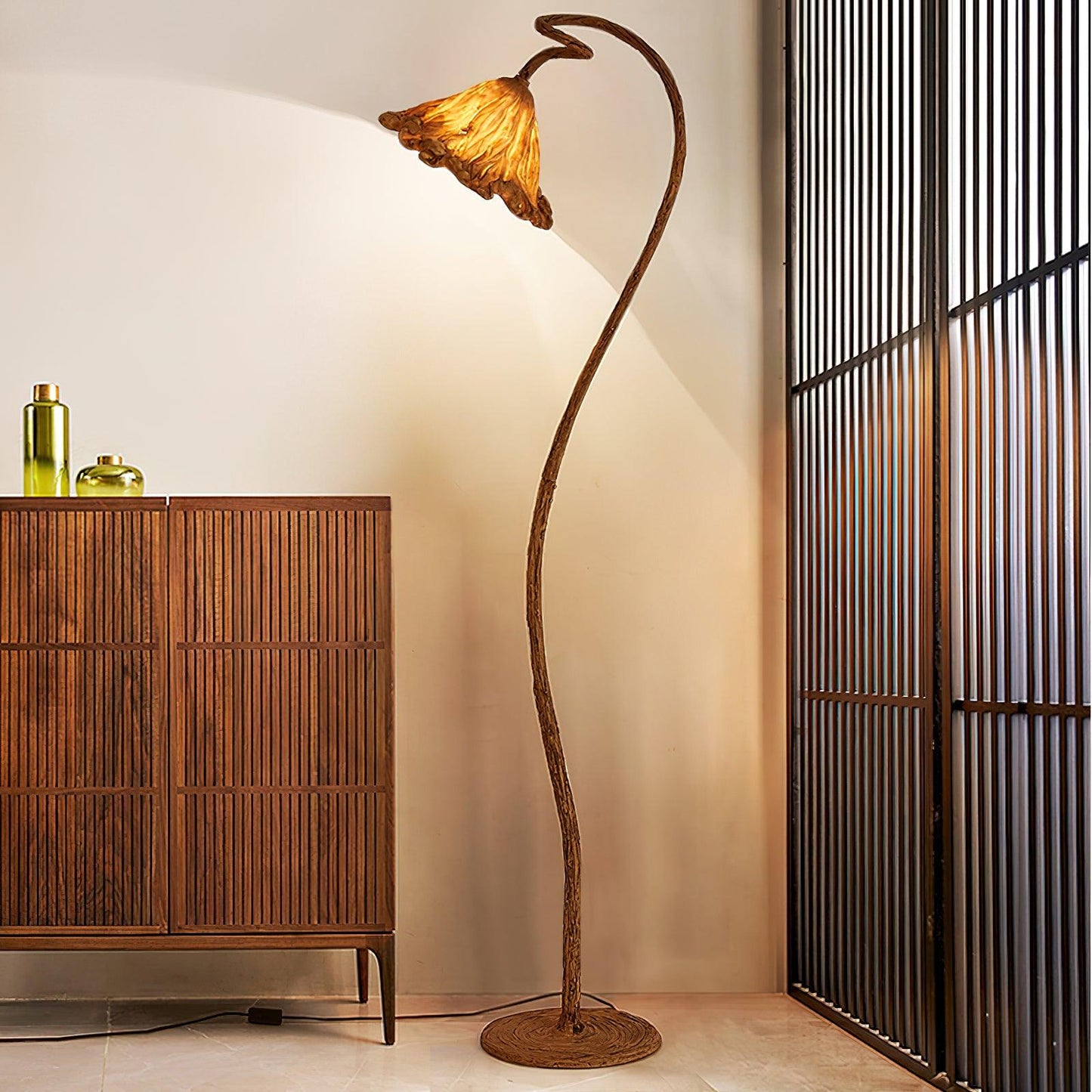 Artistic Lotus Leaf Floor Lamp LED Indoor Lighting Decor