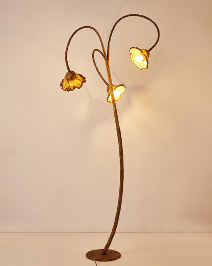Artistic Lotus Leaf Floor Lamp LED Indoor Lighting Decor