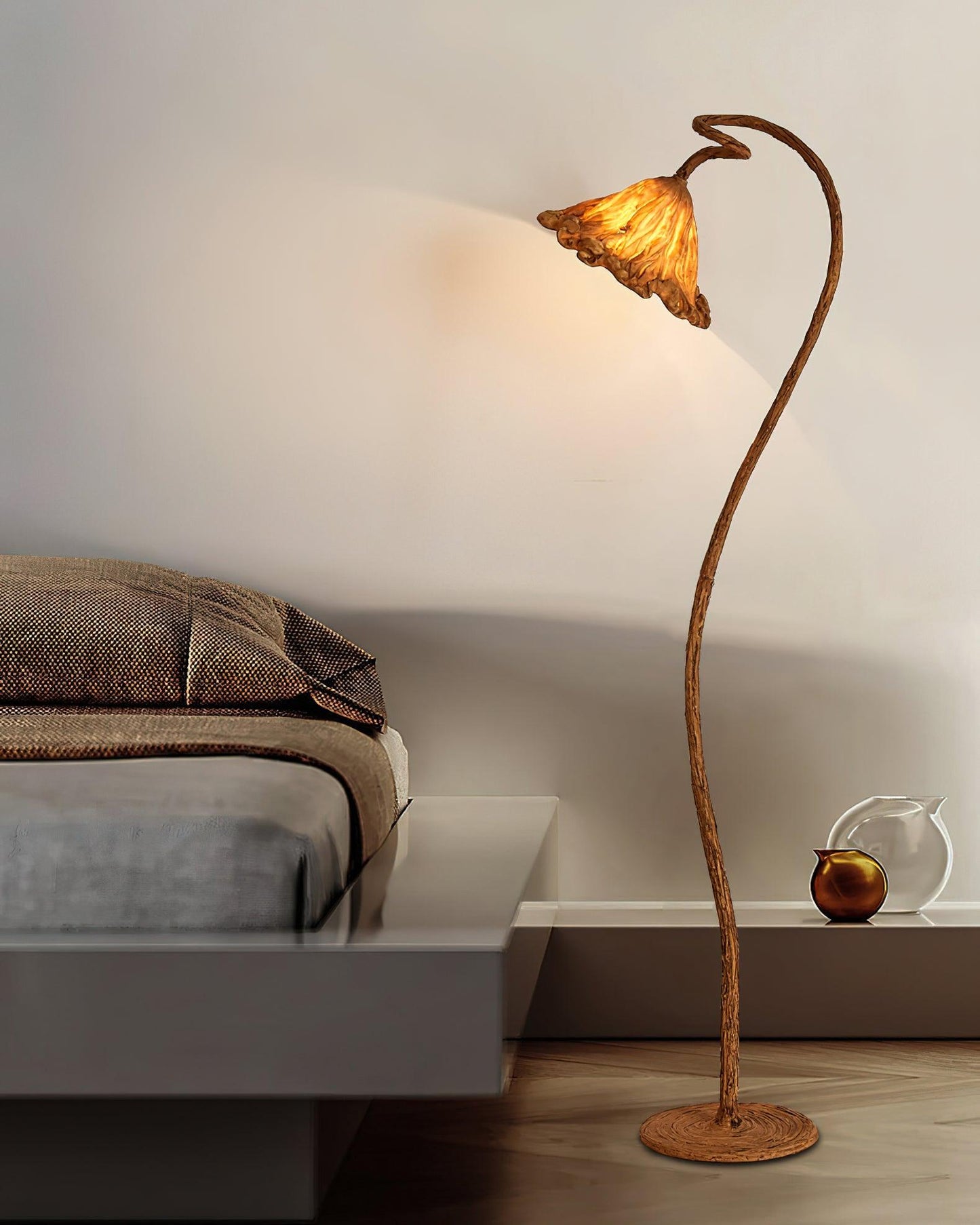Artistic Lotus Leaf Floor Lamp LED Indoor Lighting Decor
