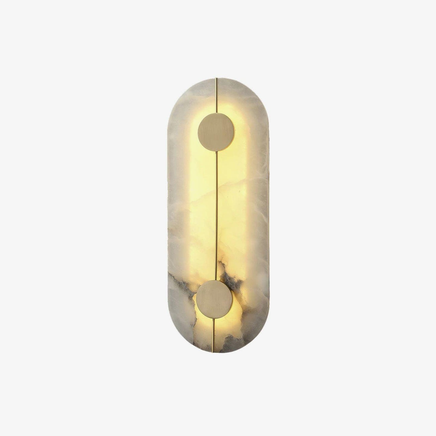 Artistic Alabaster Wall Lamp with LED Lighting, Retro Design
