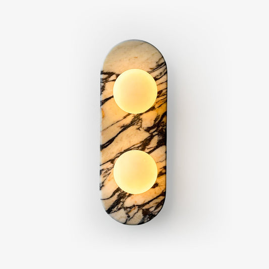 Asteria Wall Lamp - Elegant Marble & Glass LED Indoor Light