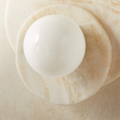 Astr Stone Wall Lamp - LED Indoor Lighting Fixture, Marble & Glass