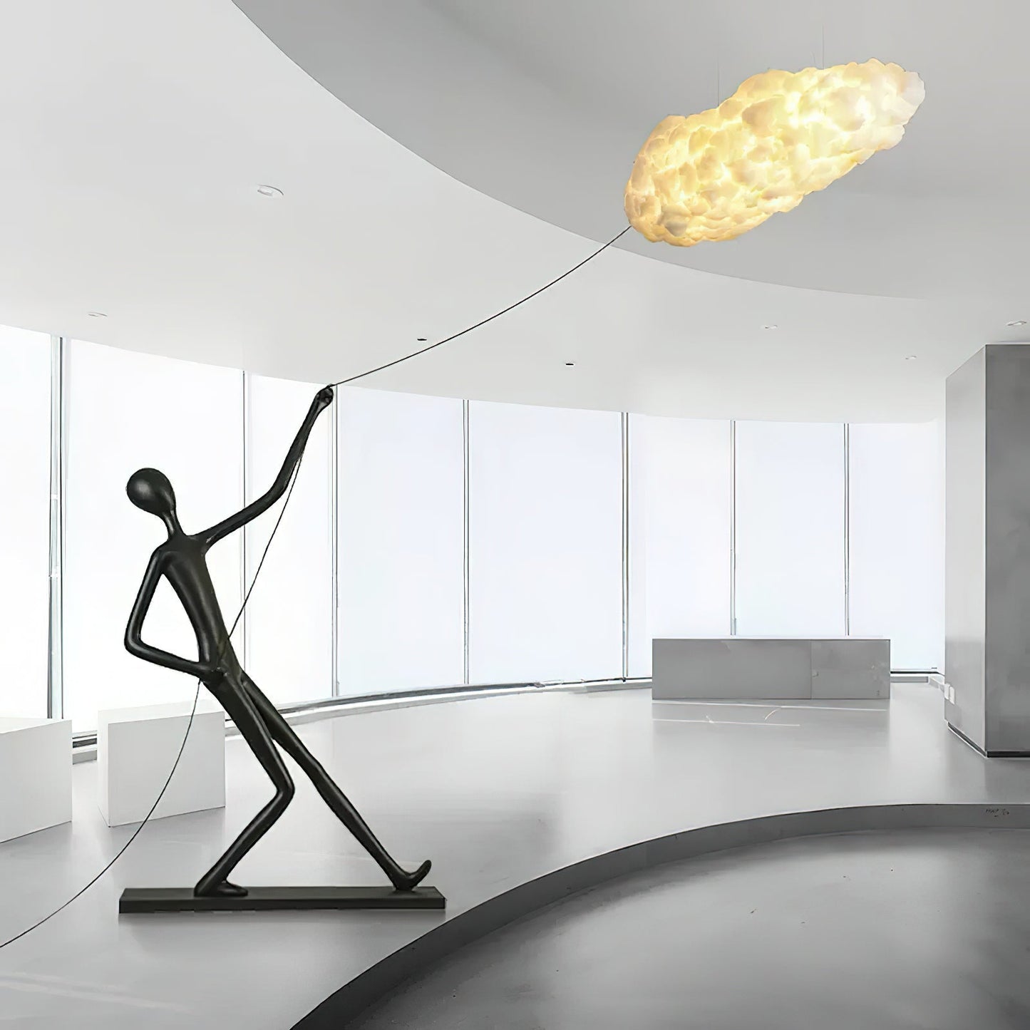 Atlas Cloud Sculpture Floor Lamp - LED Indoor Lighting