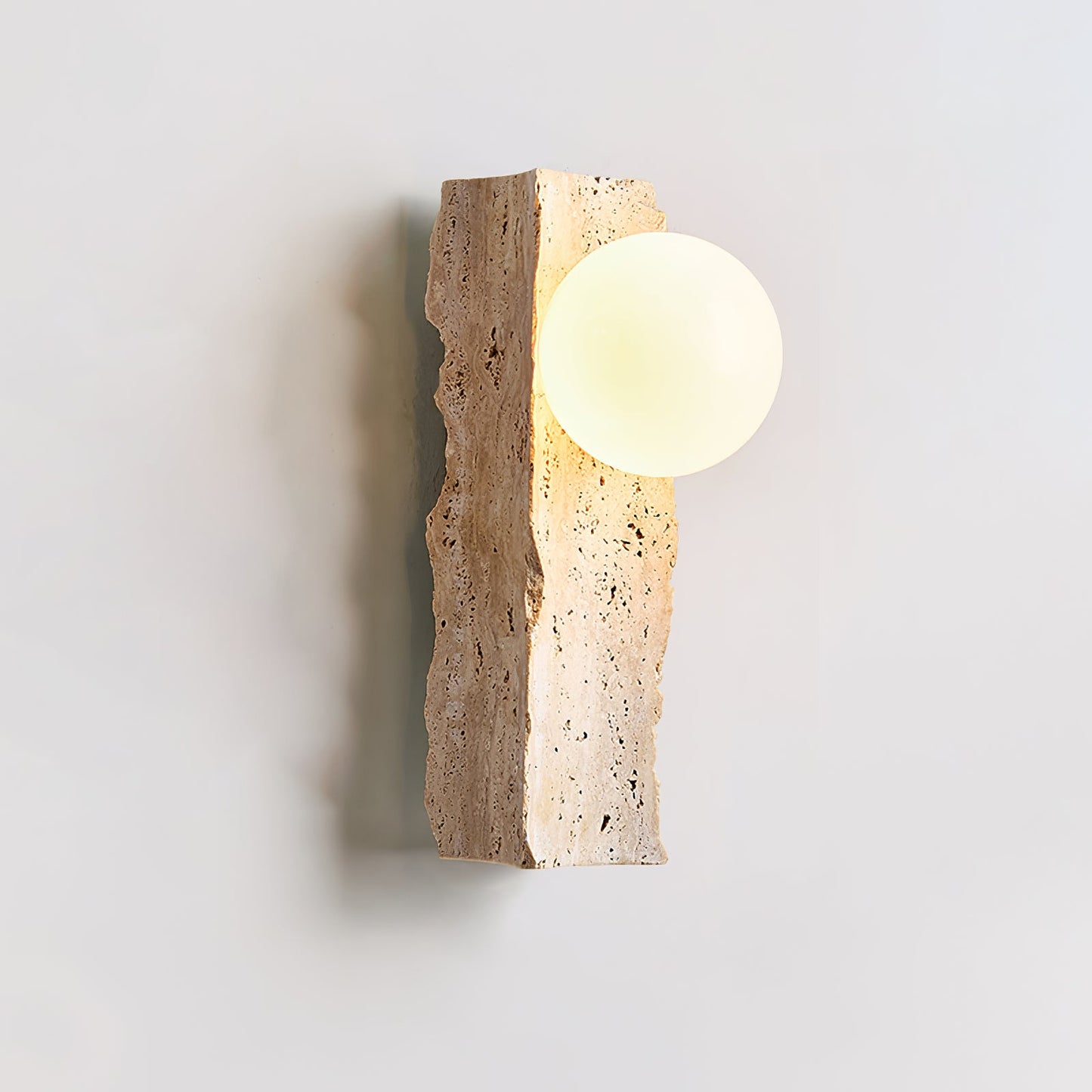 Aureum Wall Sconce - Yellow Travertine LED Indoor Light