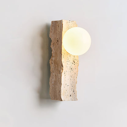 Aureum Wall Sconce - Yellow Travertine LED Indoor Light