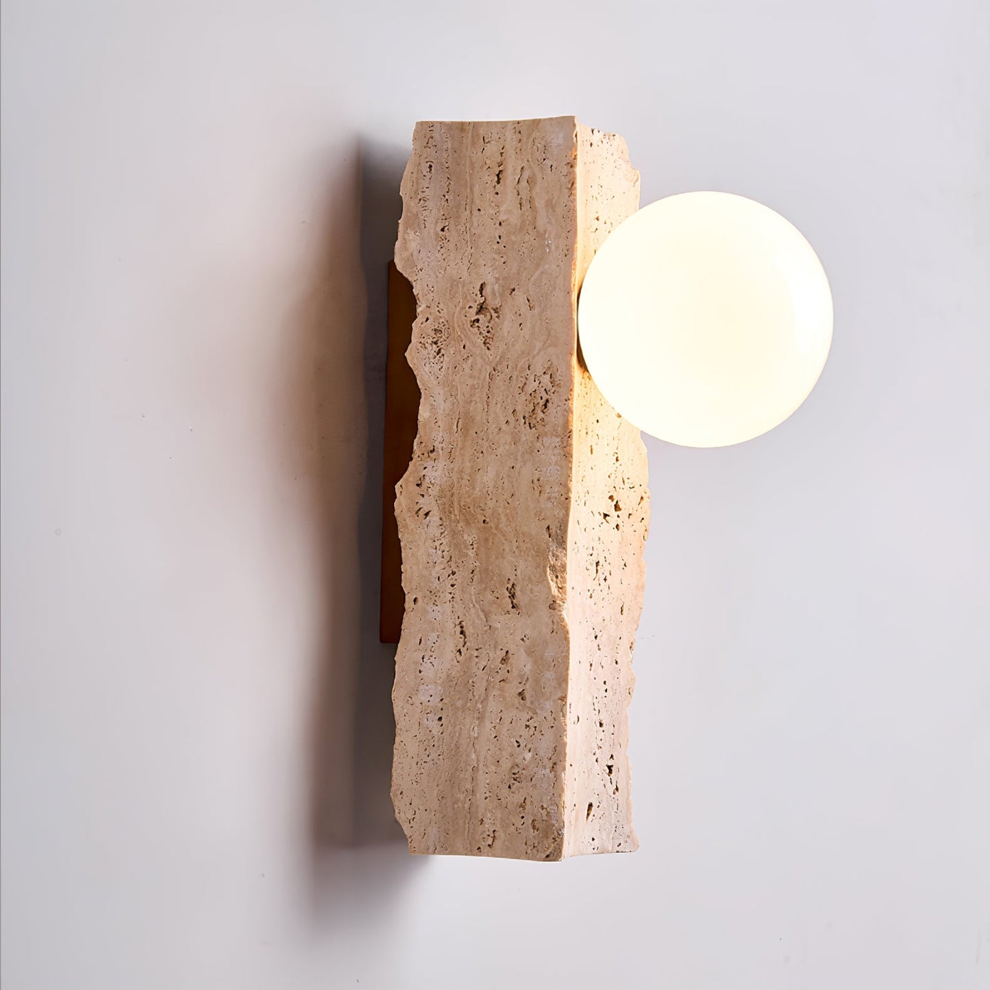 Aureum Wall Sconce - Yellow Travertine LED Indoor Light